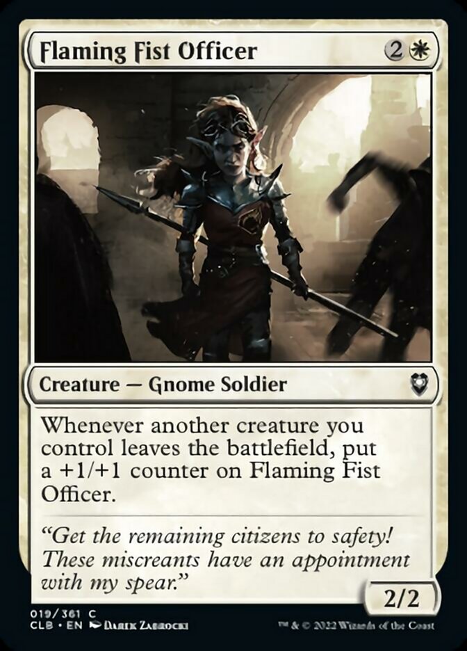 Flaming Fist Officer [Commander Legends: Battle for Baldur's Gate]