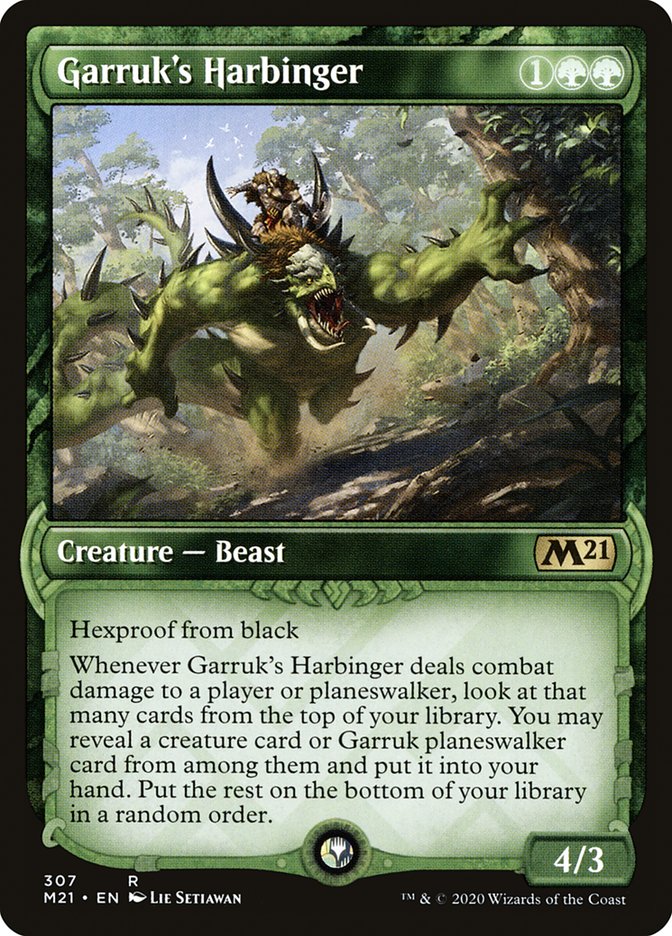 Garruk's Harbinger (Showcase) [Core Set 2021]