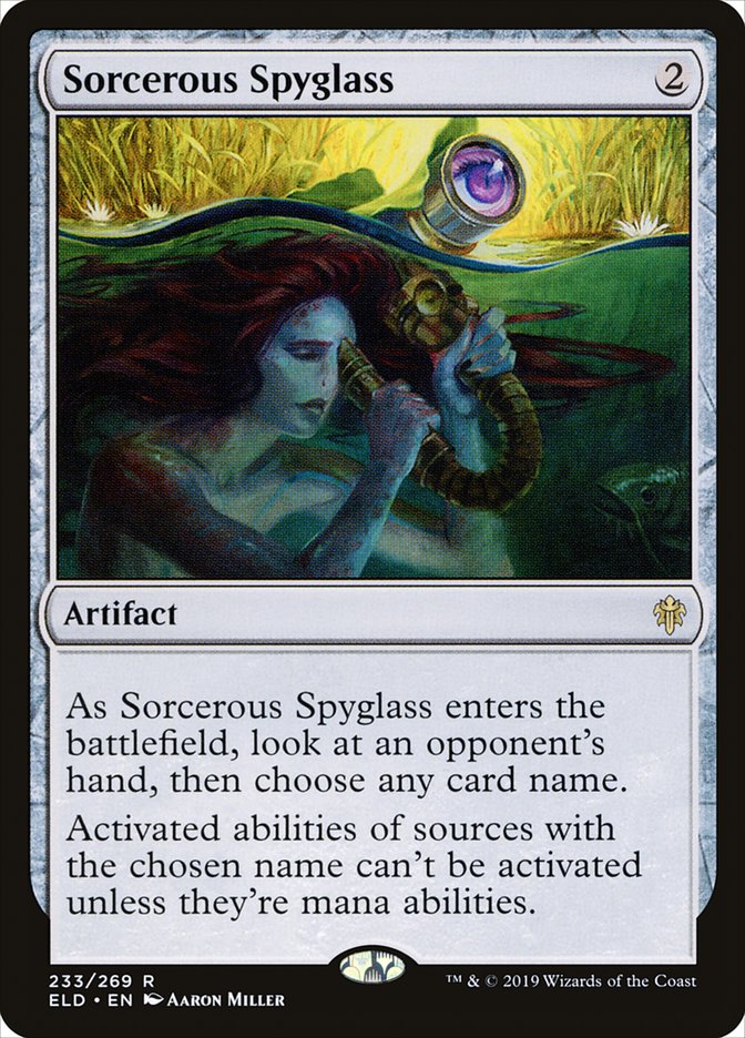 Sorcerous Spyglass - Español [Throne of Eldraine]