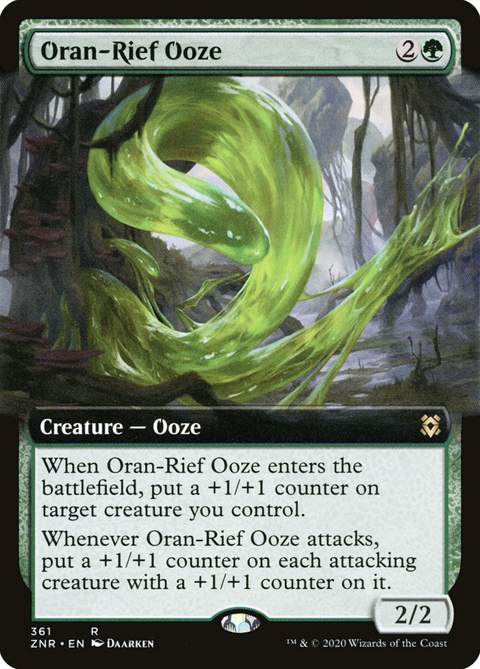 Oran-Rief Ooze (Extended Art) [Zendikar Rising] 