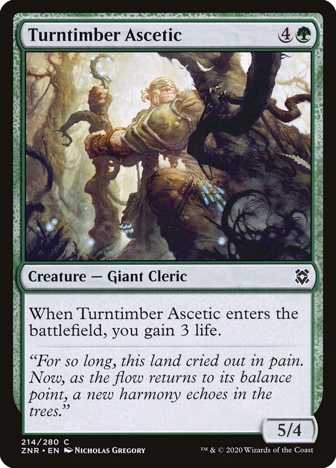 Turntimber Ascetic [Zendikar Rising] 