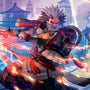 Isshin, Two Heavens as One 2 Art Card (Gold-Stamped Signature) [Kamigawa: Neon Dynasty Art Series]