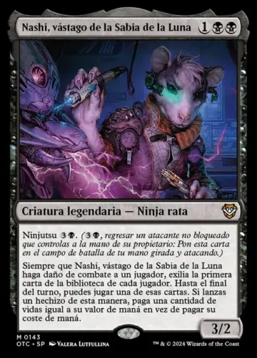 Nashi, Moon Sage's Scion [Outlaws of Thunder Junction Commander] - Español