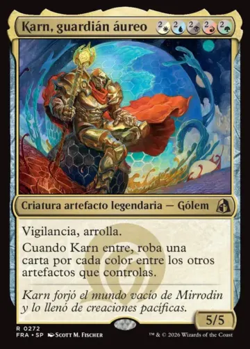 Karn, Gilded Guardian [Reality Fracture] - Español