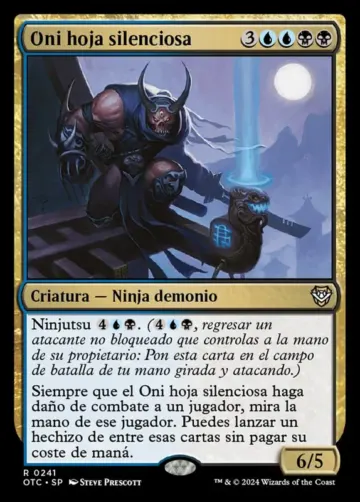 Silent-Blade Oni [Outlaws of Thunder Junction Commander] - Español