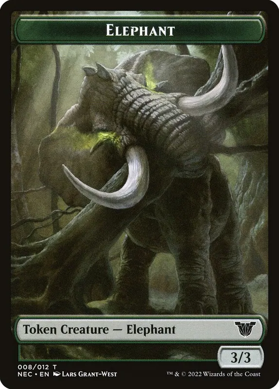 Elephant [Neon Dynasty Commander Tokens]