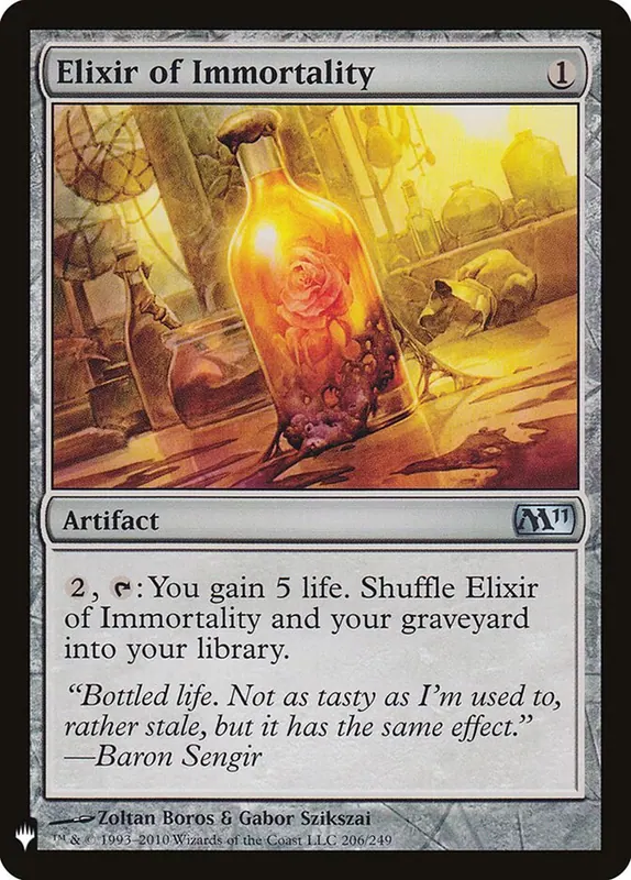 Elixir of Immortality [The List]
