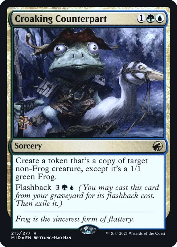 Croaking Counterpart [Innistrad: Midnight Hunt Promos]