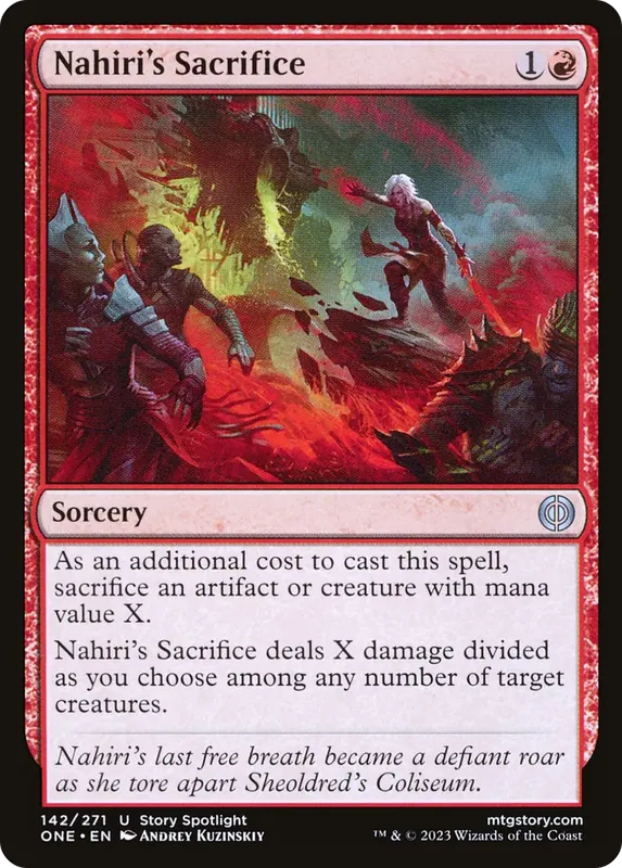 Nahiri's Sacrifice [Phyrexia: All Will Be One]