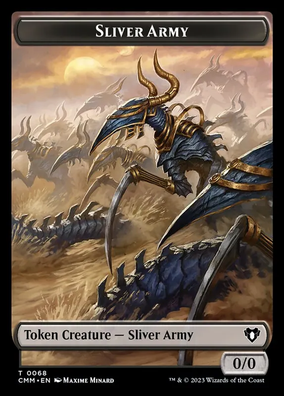 Sliver Army [Commander Masters Tokens]