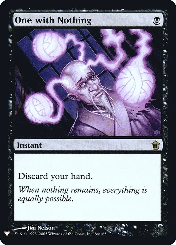 One with Nothing [The List]