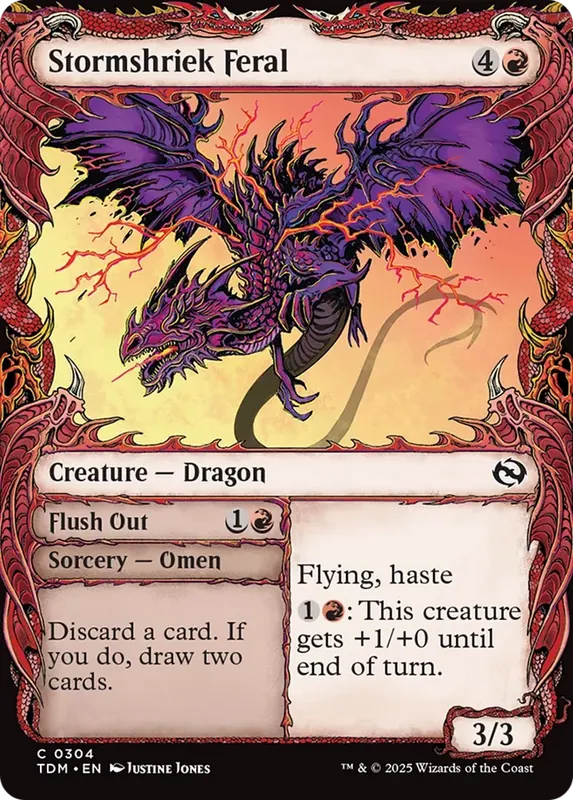 Stormshriek Feral (Showcase) [Tarkir: Dragonstorm]