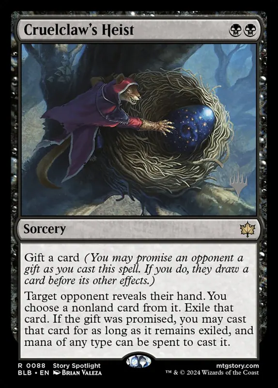 Cruelclaw's Heist [Bloomburrow Promos]