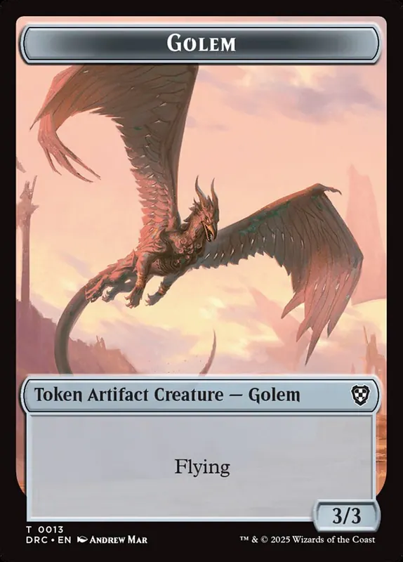 Golem [Aetherdrift Commander Tokens]