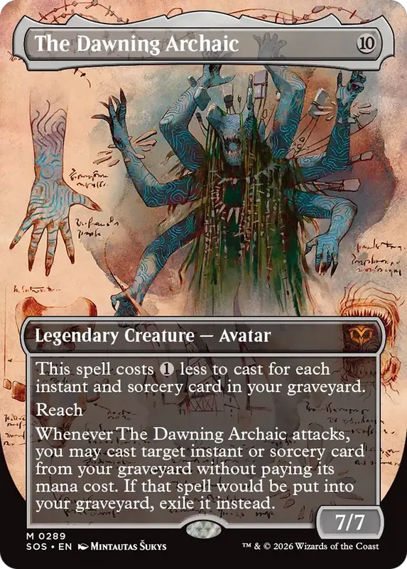 The Dawning Archaic (Borderless) [Secrets of Strixhaven]