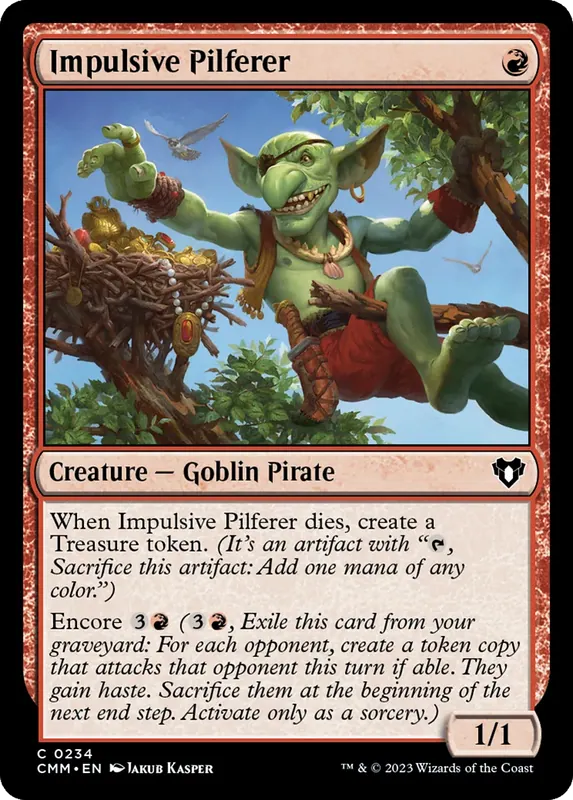 Impulsive Pilferer [Commander Masters]
