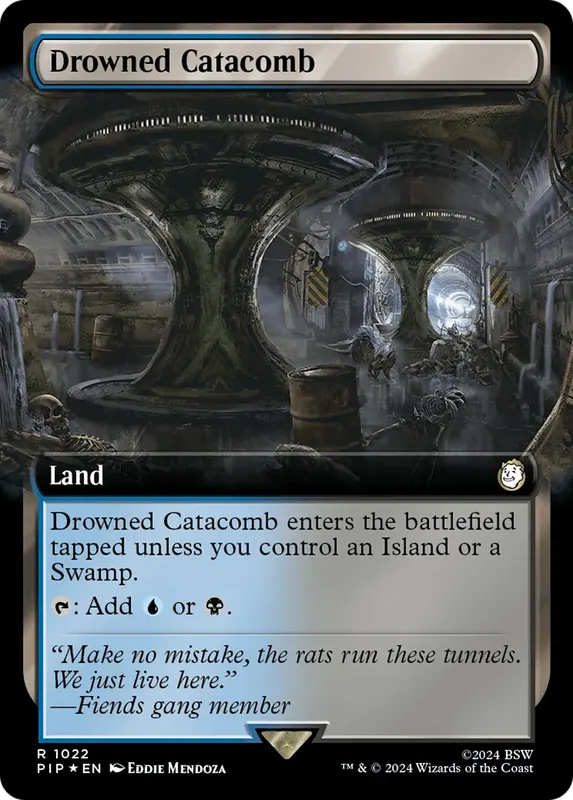 Drowned Catacomb (Extended Art) (Surge Foil) [Fallout]