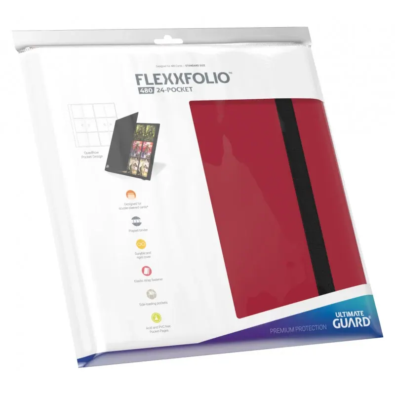 CARPETA QUADROW FLEXXFOLIO 24 POCKET RED