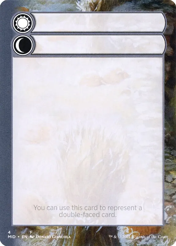 Double-Faced Substitute Card [Innistrad: Midnight Hunt Substitute Cards]