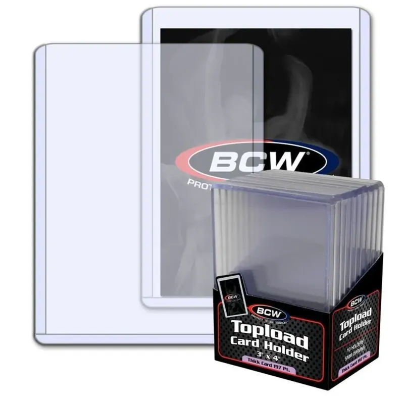BCW TOPLOAD CARD HOLDER 3"X4" 197PT