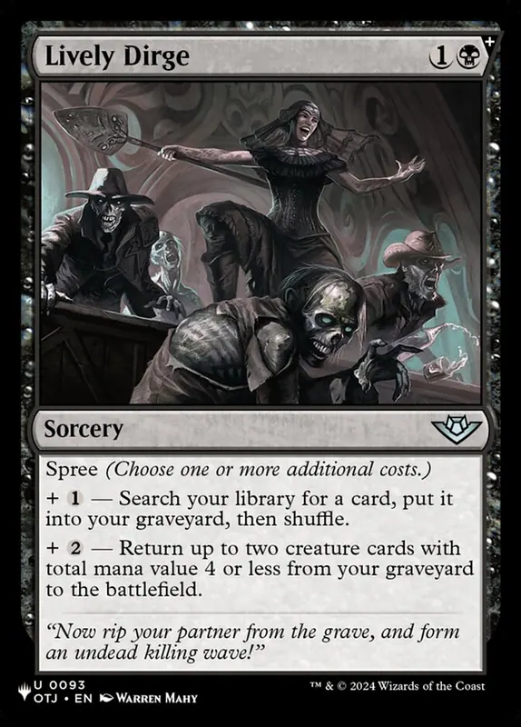 Lively Dirge [The List]