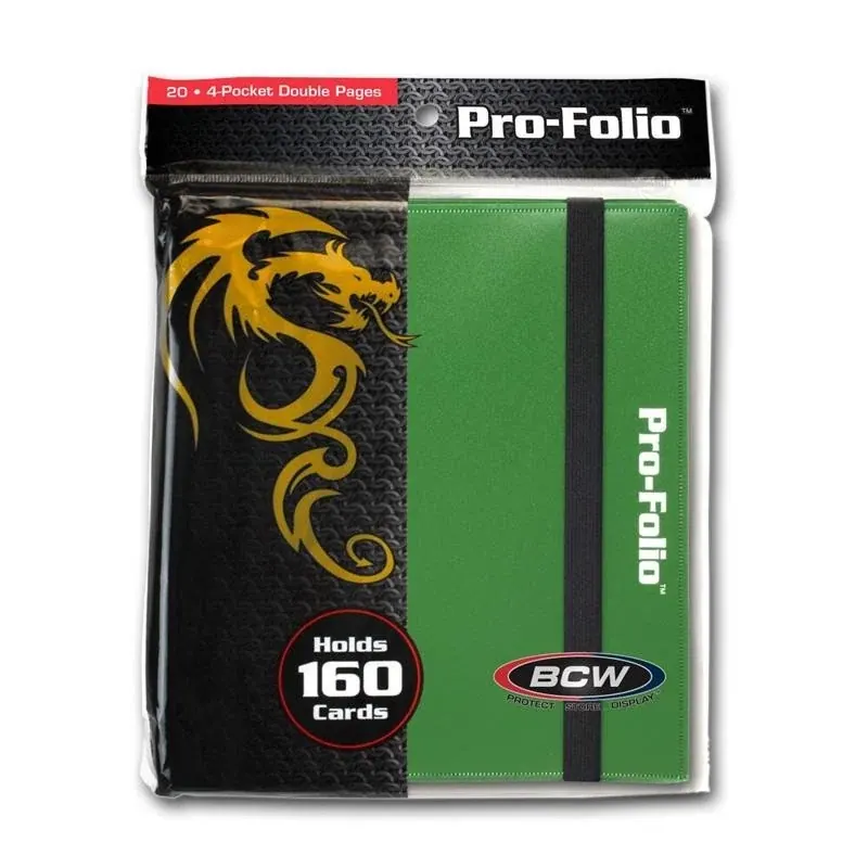 BCW GAMING PRO-FOLIO 4-POCKET GREEN