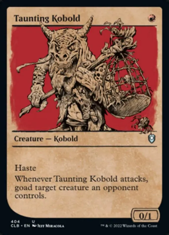 Taunting Kobold (Showcase) [Commander Legends: Battle for Baldur's Gate]