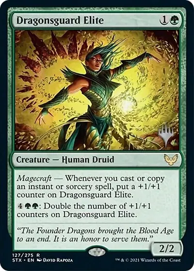 Dragonsguard Elite (Promo Pack) - Español [Strixhaven: School of Mages Promos]