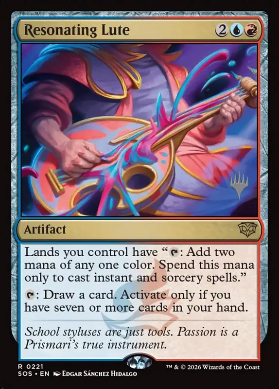 Resonating Lute [Secrets of Strixhaven Promos]