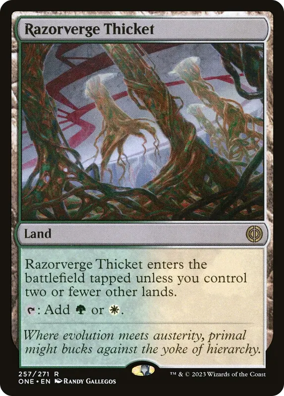 Razorverge Thicket [Phyrexia: All Will Be One] - Español