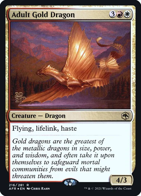 Adult Gold Dragon [Adventures in the Forgotten Realms Promos]