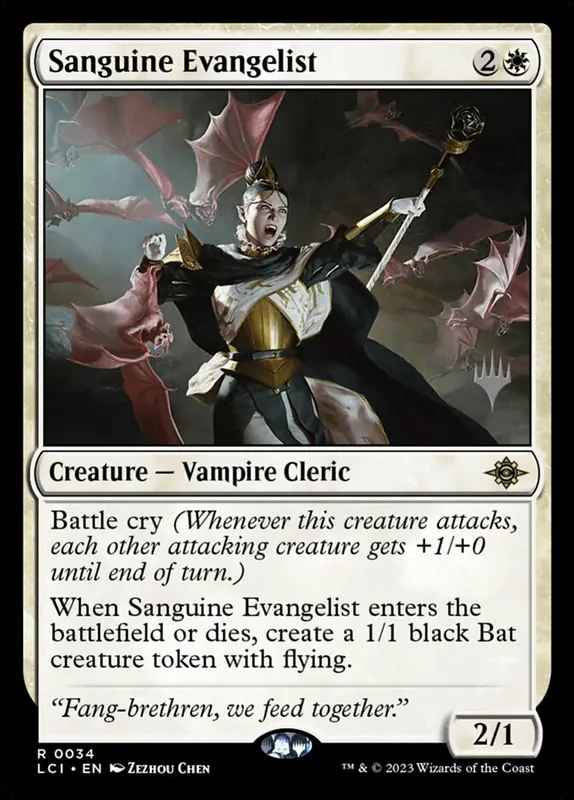 Sanguine Evangelist [The Lost Caverns of Ixalan Promos]