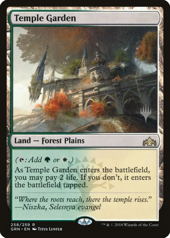 Temple Garden (Promo Pack) [Guilds of Ravnica Promos] - Español