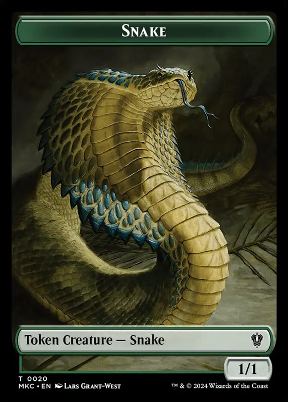 Snake [Murders at Karlov Manor Commander Tokens]