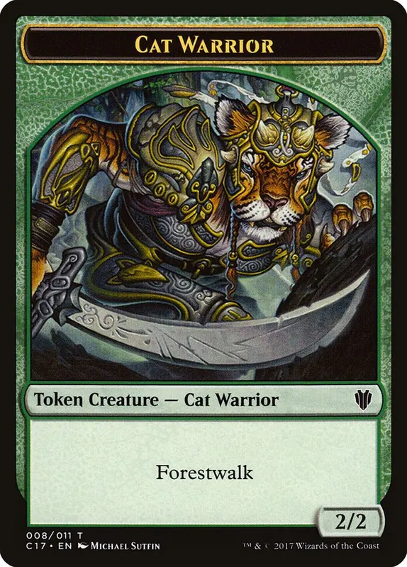 Cat Warrior [Commander 2017 Tokens]