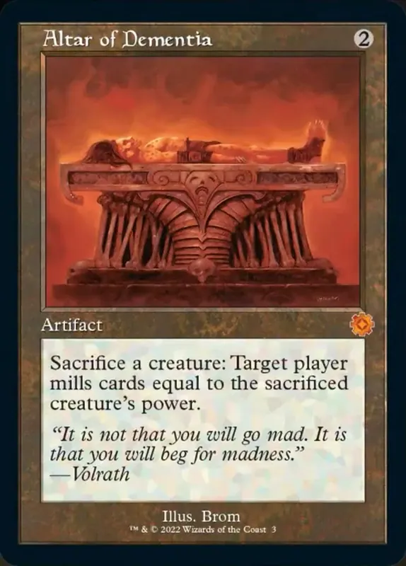 Altar of Dementia (Retro) [The Brothers' War Retro Artifacts]