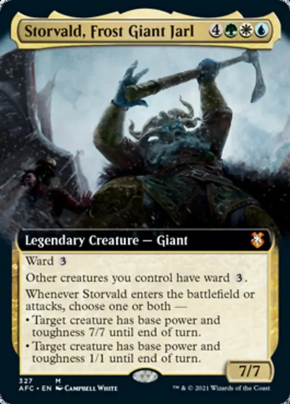 Storvald, Frost Giant Jarl (Extended Art) [Dungeons & Dragons: Adventures in the Forgotten Realms Commander]