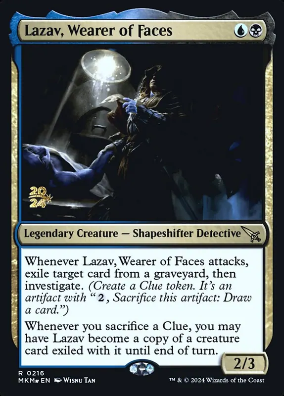 Lazav, Wearer of Faces [Murders at Karlov Manor Promos]