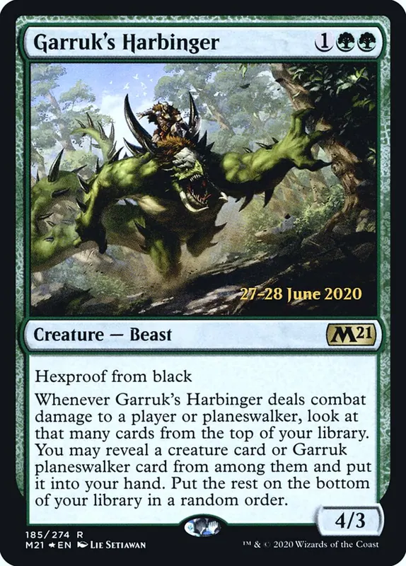 Garruk's Harbinger [Core Set 2021 Promos]