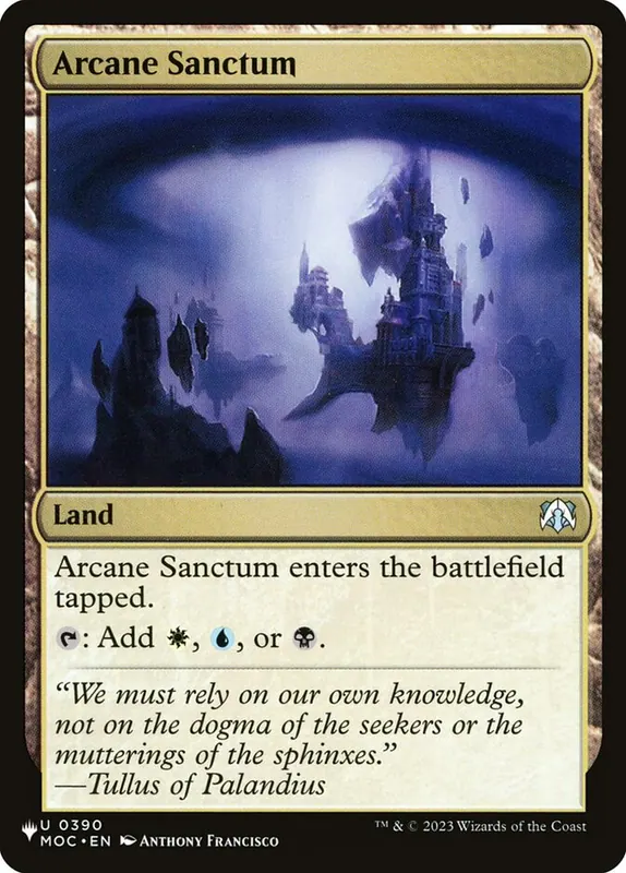 Arcane Sanctum [The List]