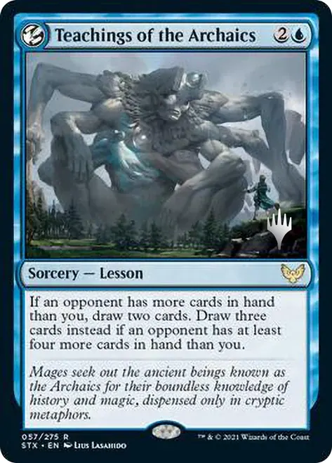 Teachings of the Archaics (Promo Pack) [Strixhaven: School of Mages Promos] - Español