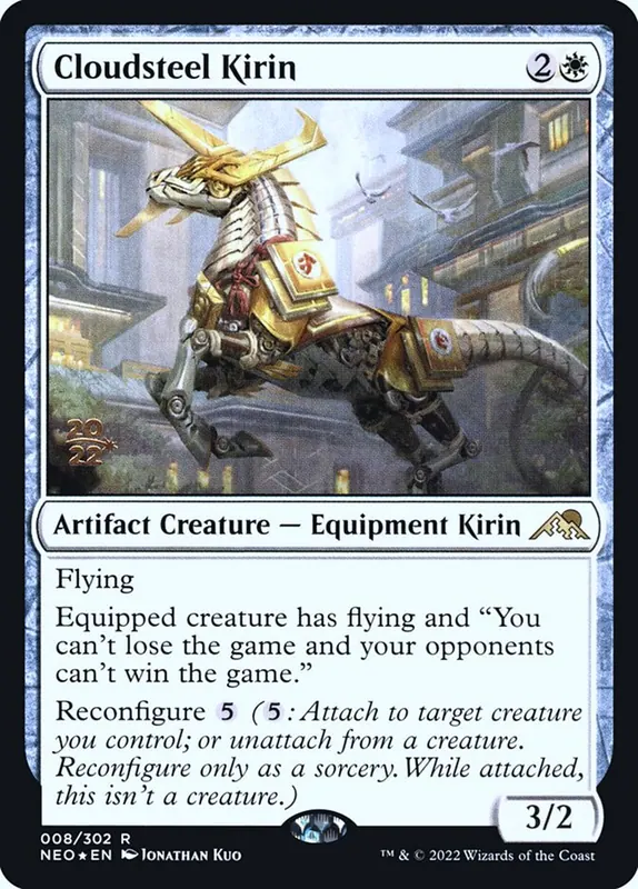 Cloudsteel Kirin [Kamigawa: Neon Dynasty Promos]