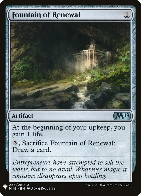 Fountain of Renewal [The List]