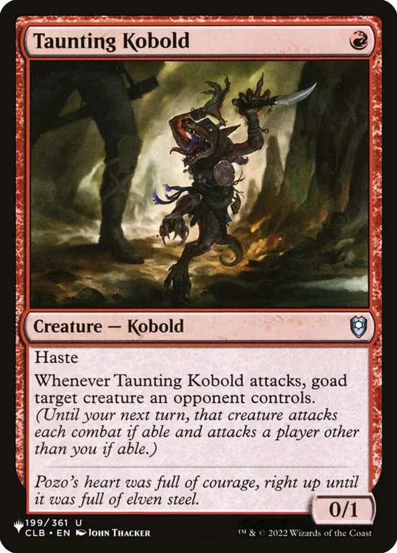 Taunting Kobold [The List]