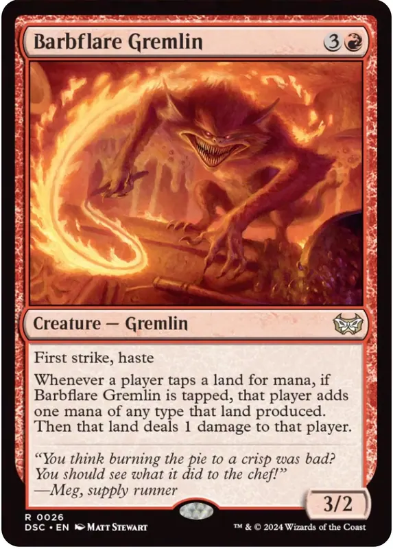 Barbflare Gremlin [Duskmourn: House of Horror Commander]