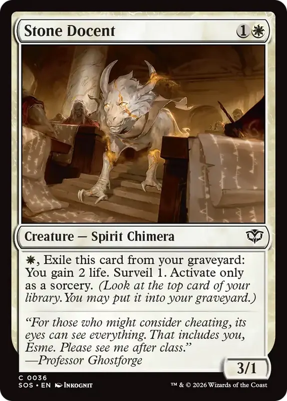 Stone Docent [Secrets of Strixhaven]