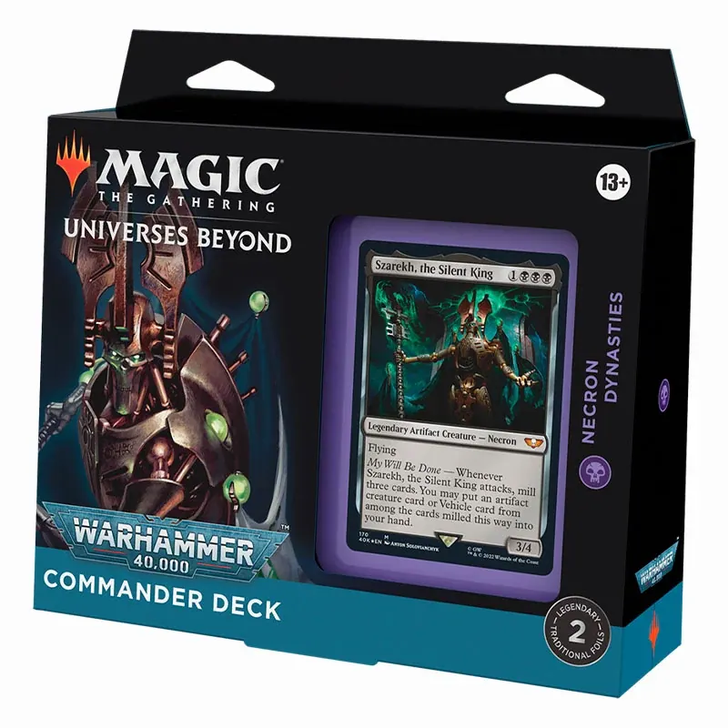 MTG Warhammer 40,000 Commander Deck 2 – Regular – Necron Dynasties Español (Preventa)