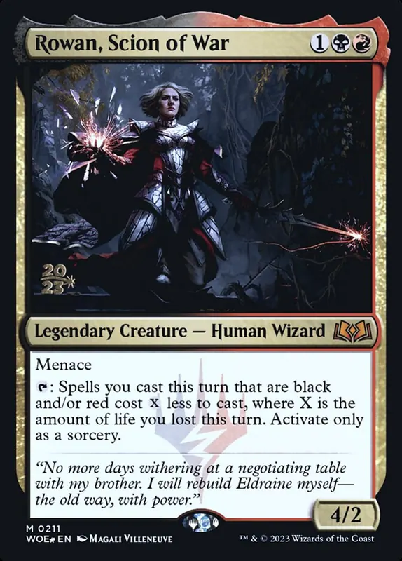 Rowan, Scion of War [Wilds of Eldraine Promos]