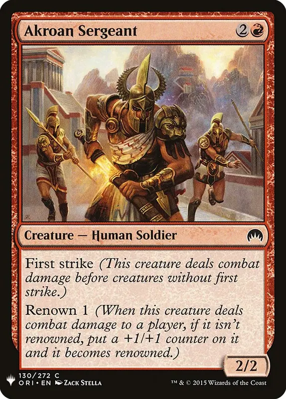 Akroan Sergeant [The List]