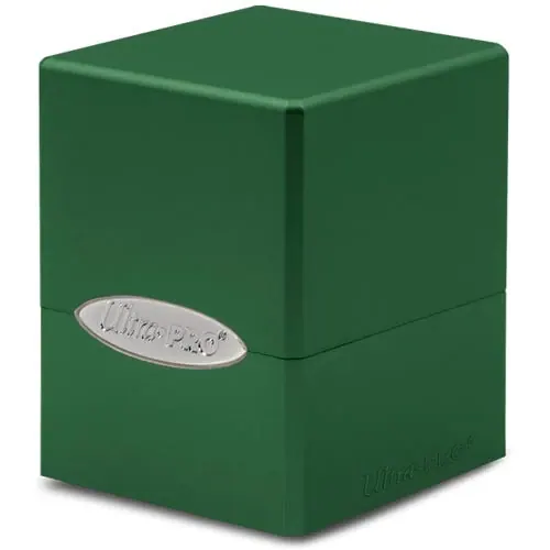 SATIN CUBE - FOREST GREEN